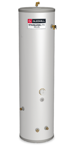 Gledhill StainlessLite Plus Indirect Unvented 210L Slim Cylinder PLUIN210SL