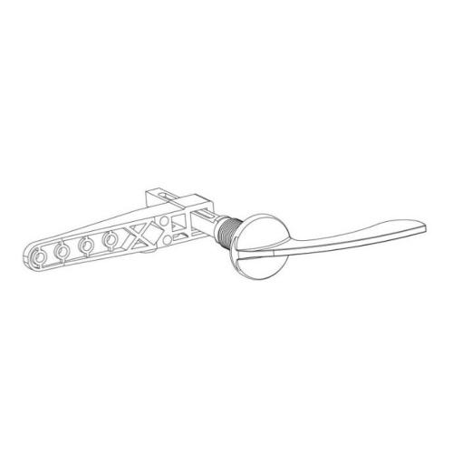 Viva 3/8" D Type Toilet Handle Kit, Flush Tank Cistern Lever PP0008D/A