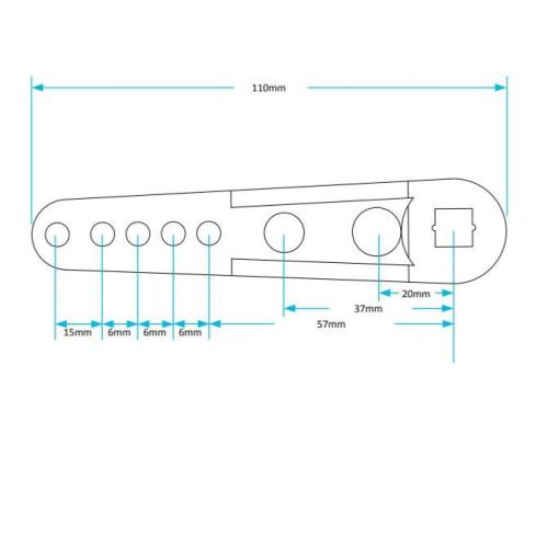 Viva Replacement Plastic Flush Tank Cistern Lever Arm PP0008/LA