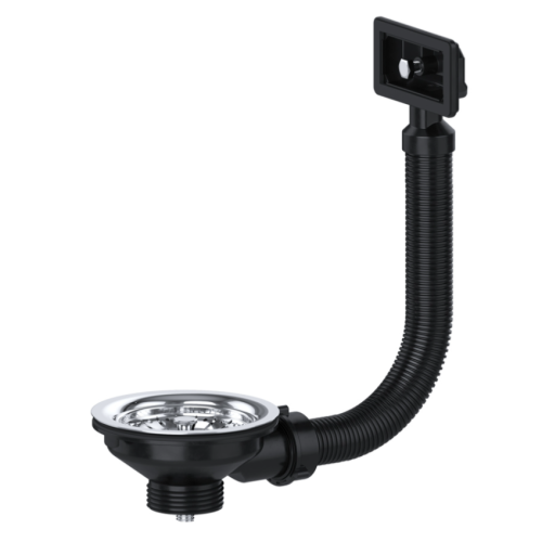 Viva Universal Fit Basket Strainer Waste, Flexi Square Overflow 40mm PP0010/S