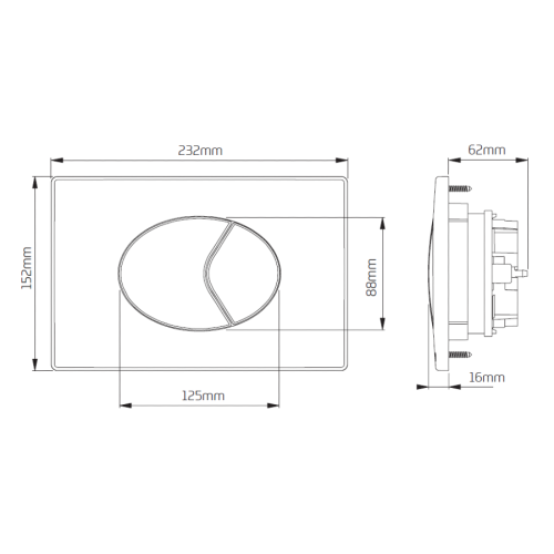 Thomas Dudley Oyster Push Plate 322903
