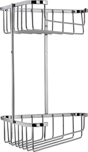 Croydex Rust Free Large Two Tier Corner Basket QM263841