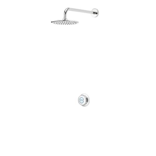 Aqualisa Quartz Classic Smart Concealed Shower with Wall Fix Head - HP QZD.A1.BR.23