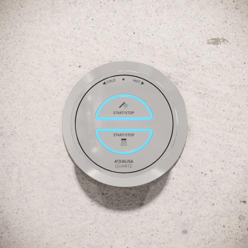 Aqualisa Quartz Classic Smart Divert Concealed Shower with Adjustable Head and Bath Overflow Filler