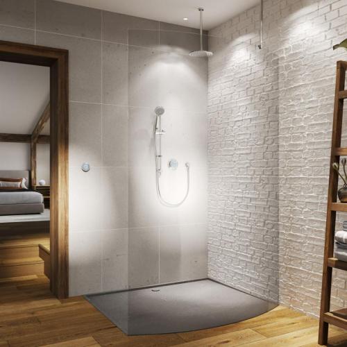 Aqualisa Quartz Classic Smart Divert Concealed Shower with Adjustable and Ceiling Fix Heads - HP