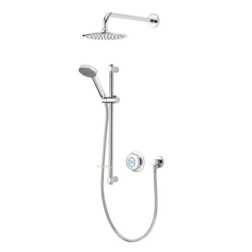 Aqualisa Quartz Classic Smart Divert Concealed Shower with Adjustable and Wall Fix Heads - GP
