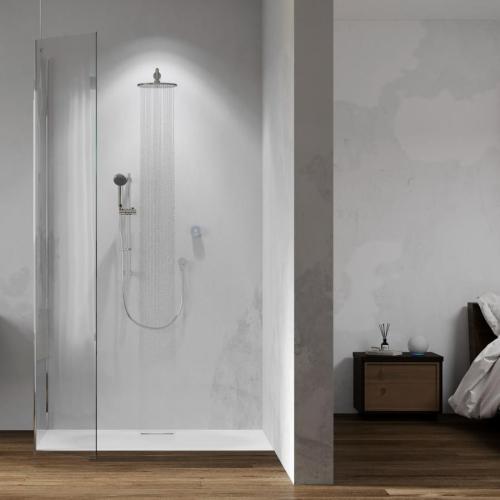 Aqualisa Quartz Blue Smart Divert Concealed Shower with Adjustable and Wall Fix Heads - HP
