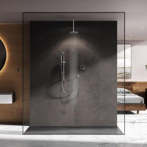 Aqualisa Quartz Touch Smart Divert with Concealed Shower with Adjustable and Fix Ceiling Heads - HP