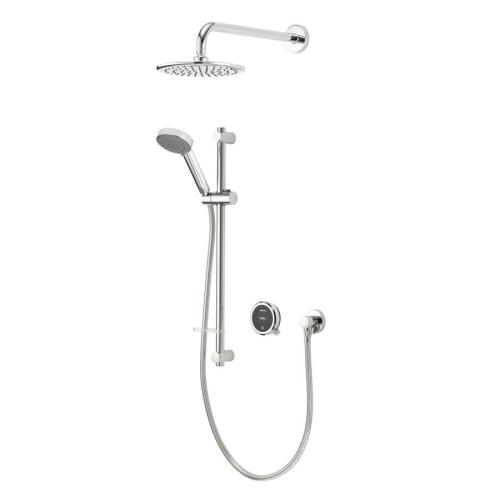 Aqualisa Quartz Touch Smart Divert with Concealed Shower with Adjustable and Fix Wall Heads - HP
