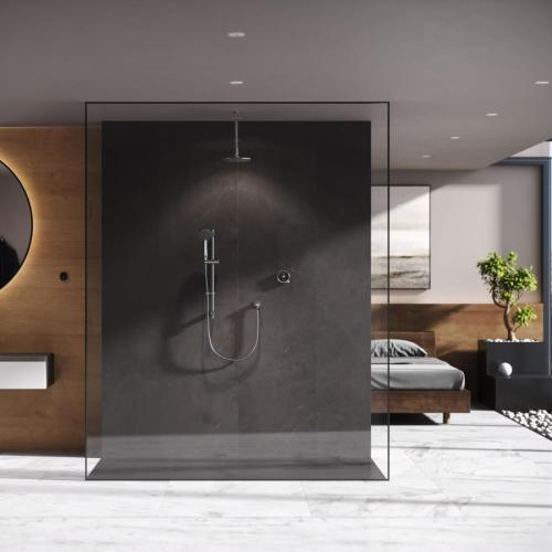 Aqualisa Quartz Touch Smart Divert Concealed Shower with Adjustable and Ceiling Fix Heads - GP