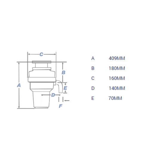 Waste Maid Elite S-Series S-899AS Heavy Duty Food Waste Disposal
