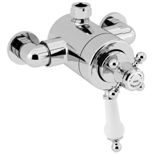 Heritage Hartlebury Exposed Thermostatic Shower Valve with Top Outlet Connection SHDCT02