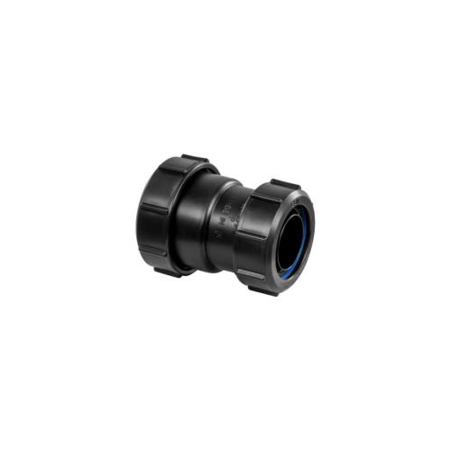 McAlpine Multifit Straight Connector Black ST28M-BL
