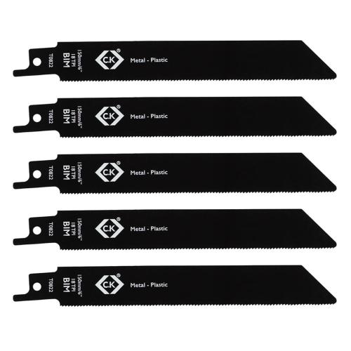 C.K 18TPI 150mm BIM Reciprocating Saw Blades 5Pk T0822