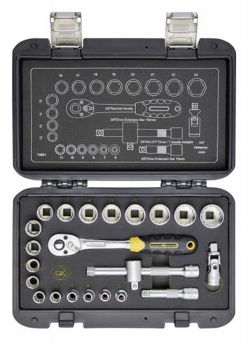 C.K Sure Drive 23 Piece Socket Set 3/8" Drive T4661