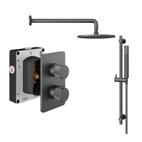 Abacus Shower Pack 2 - Iso Pro - Matt Anthracite TBKT-25-8692
