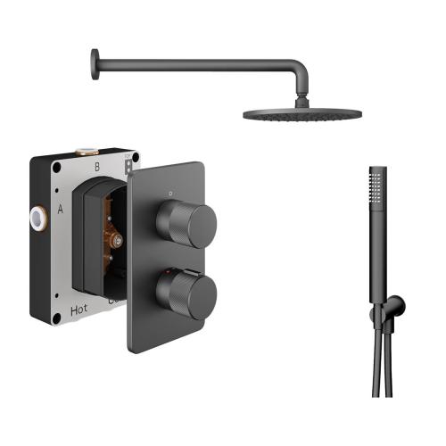 Abacus Shower Pack 3 - Iso Pro - Matt Anthracite TBKT-25-8693
