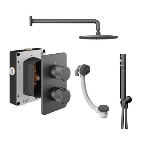 Abacus Shower Pack 6 - Iso Pro - Matt Anthracite TBKT-25-8696