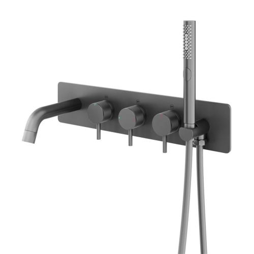 Abacus ISO PRO Thermo Concealed Bath Shower Mixer Matt Anthracite TBTS-446-3402