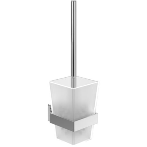 Villeroy & Boch Elements Striking Wall Mounted Toilet Brush Set Chrome TVA15201700061