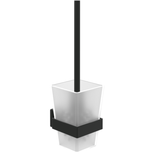 Villeroy & Boch Elements Striking Wall Mounted Toilet Brush Set Matt Black TVA152017000K5