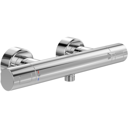 Villeroy & Boch Universal Wall Mounted Round Thermostatic Shower Mixer Valve Chrome TVS00001700061