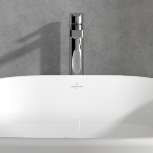 Villeroy & Boch Architectura Tall Single Lever Basin Mixer with Pop-up Waste Chrome TVW10300500061
