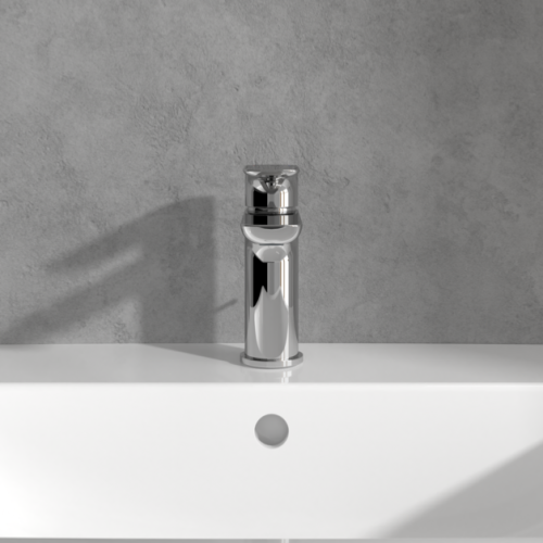 Villeroy & Boch O.novo Single Lever Basin Mixer with Pop-up Waste Chrome TVW10400300061