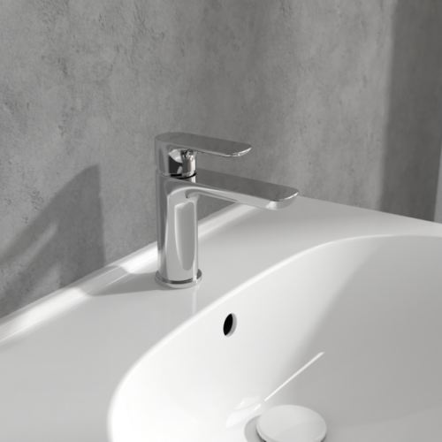 Villeroy & Boch O.novo Single Lever Basin Mixer Chrome TVW10400300161
