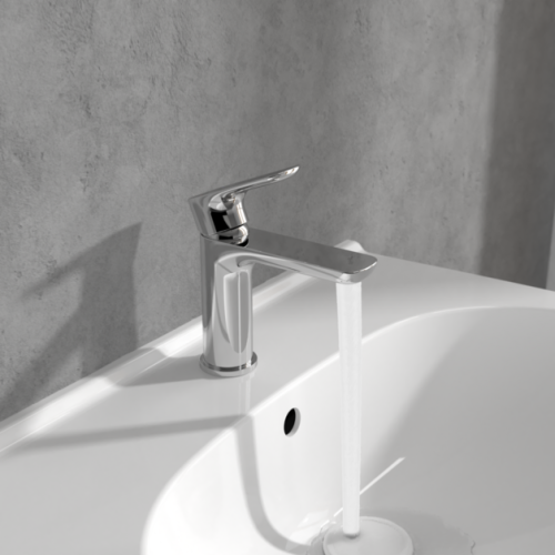 Villeroy & Boch O.novo Single Lever Basin Mixer Chrome TVW10400300161