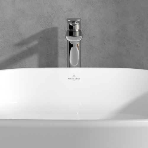 Villeroy & Boch O.novo Tall Basin Mixer with Push-open Waste Chrome TVW10410511061