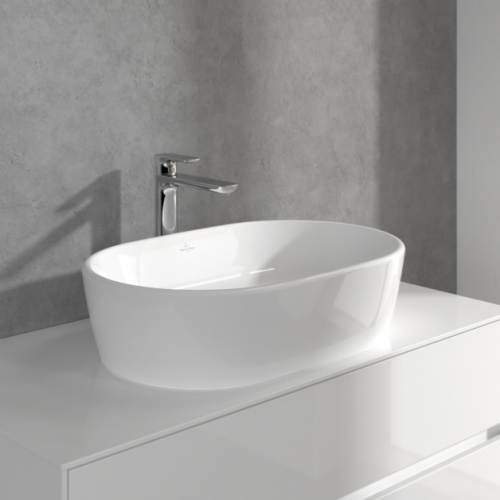 Villeroy & Boch O.novo Tall Basin Mixer with Push-open Waste Chrome TVW10410511061