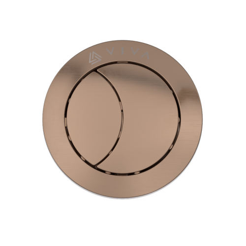 Viva Brushed Copper Uni Button (For Skylo Flush Valves) UNI/SBBC