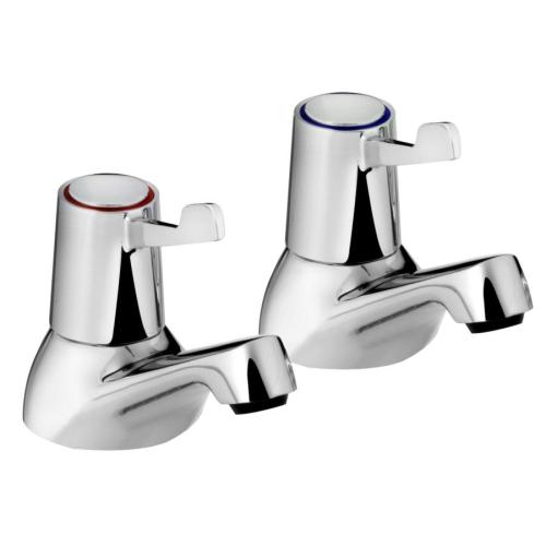 Bristan Lever Bath Taps with Ceramic Disc Valves Chrome Plated VAL2 3/4 C CD