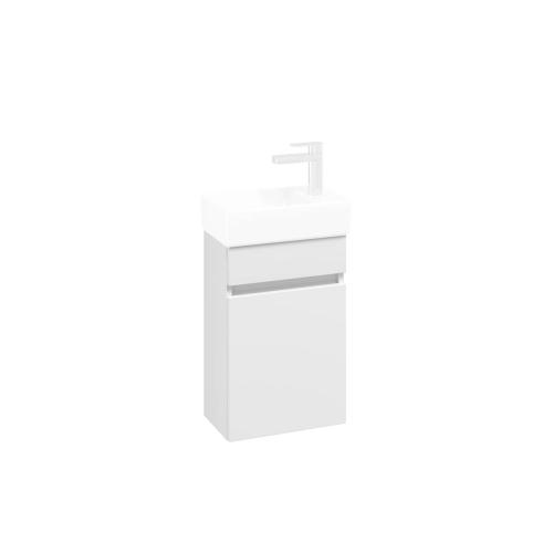 Villeroy & Boch Arto 1 Door Cloakroom Vanity Unit Hinges Right 36cm - White VBB53400VS