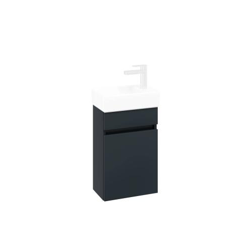 Villeroy & Boch Arto 1 Door Cloakroom Vanity Unit Hinges Right 36cm - Grey VBB53400VT
