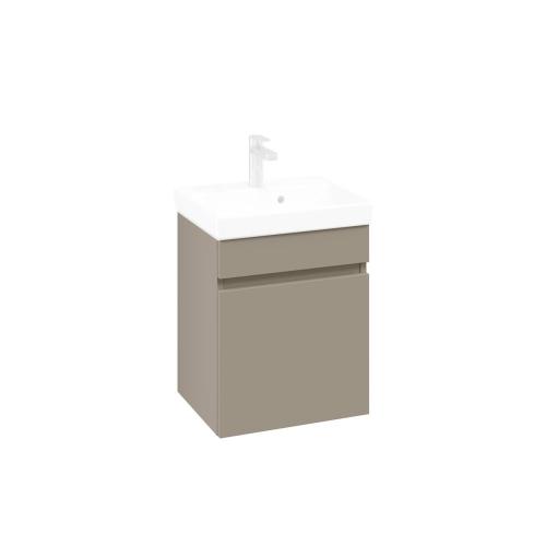 Villeroy & Boch Arto 1 Drawer Vanity Unit (Furniture Only) 45cm - Sand Grey Matt VBB53500VD
