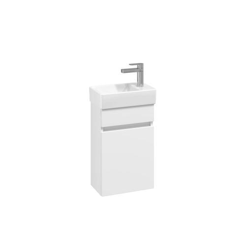 Villeroy & Boch Arto 36cm Cloakroom Basin & Vanity Set White RH Tap Hole VBFN-036R-VS