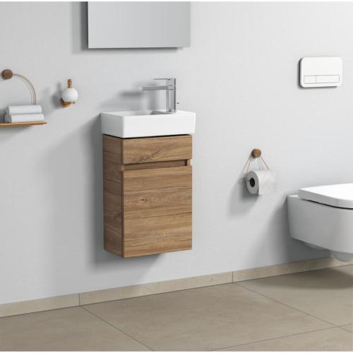 Villeroy & Boch Arto 36cm Cloakroom Basin & Vanity Set White RH Tap Hole VBFN-036R-VS