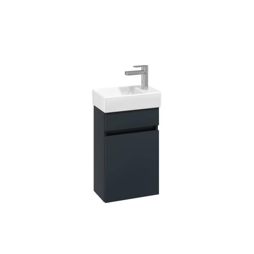 Villeroy & Boch Arto 36cm Cloakroom Basin & Vanity Set Grey RH Tap Hole VBFN-036R-VT