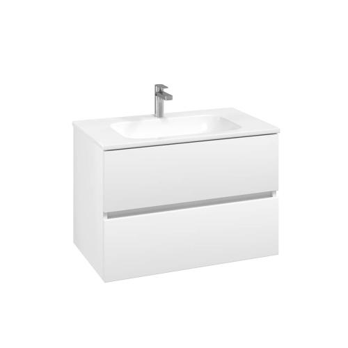 Villeroy & Boch Arto 80cm Basin and Vanity Set - White VBFN-080X-VS