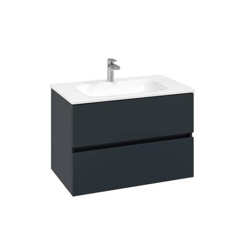 Villeroy & Boch Arto 80cm Basin and Vanity Set - Grey VBFN-080X-VT