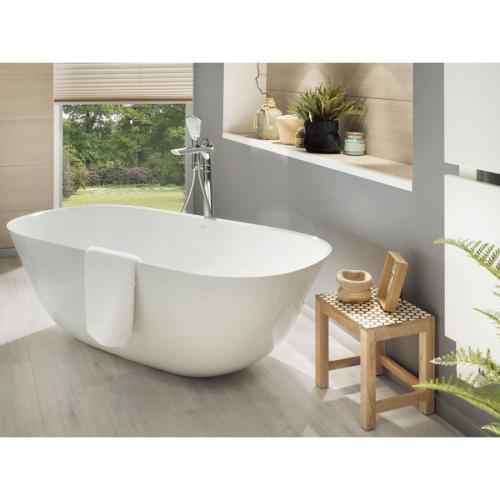 Villeroy & Boch Theano Free-Standing Bath 1550 x 750mm - White Alpin VBUBQ155ANH7F200V-01
