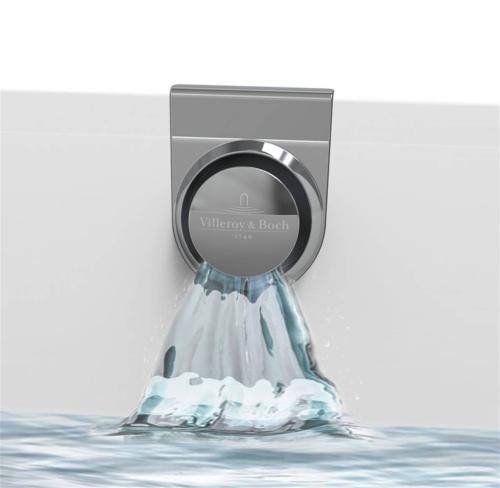 Villeroy & Boch Oberon 2.0 Overflow Water Inlet - Chrome VBUPCON0136