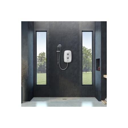 Aqualisa Evolve Electric Shower White/Satin Silver 8.5kW VOPZ25