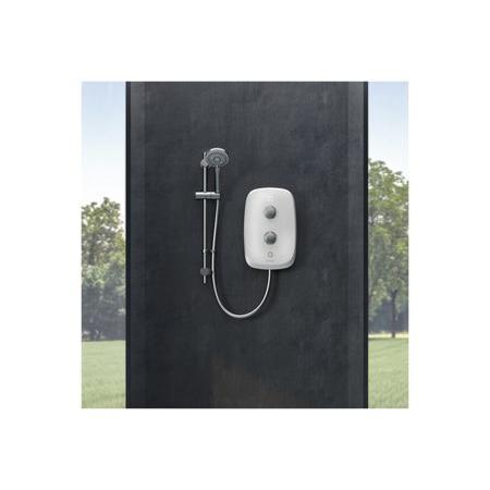 Aqualisa Evolve Electric Shower White/Satin Silver 8.5kW VOPZ25