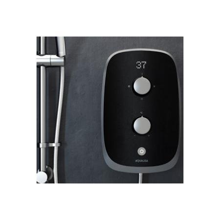 Aqualisa Evolve Electric Shower Black/Satin Silver 9.5kW VOTZ26