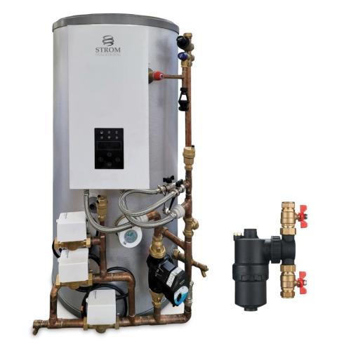 Strom All in One 14.4Kw Single Phase Heat Only boiler with Filter & 150L Preplumbed Indirect WBSP15H150PP