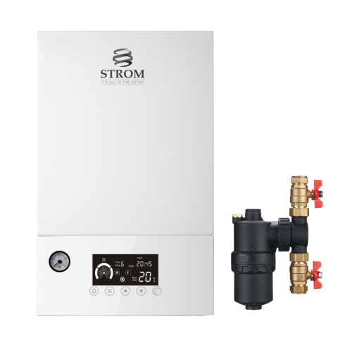 Strom 7kW Single Phase Electric Combi Boiler with Filter WBSP7C