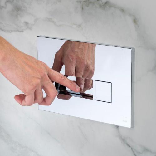 Vado Square Button Flush Plate WG-195-SQ-CP